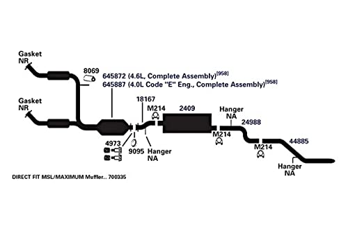700335 AP Exhaust Products Muffler Exhaust