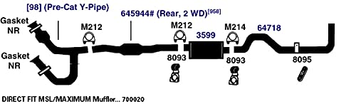 Exhaust Bracket AP Exhaust Products 8095