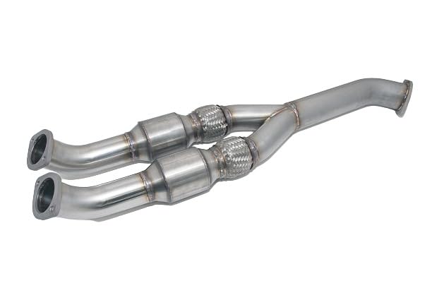 90mm Midpipe ALPHA GT-R w/Race Cats 90mm Exit