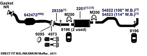 Exhaust Tail Pipe AP Exhaust Products 54823