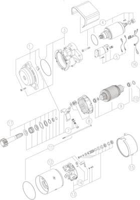 Starter Mahle - MS452