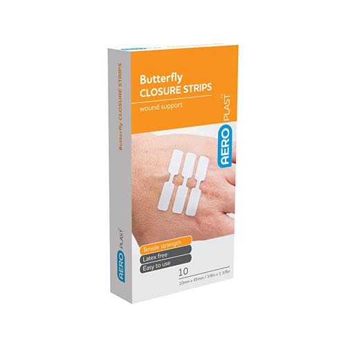 AEROPLAST Butterfly Closures Aero Healthcare 10/Box, Pack of 3