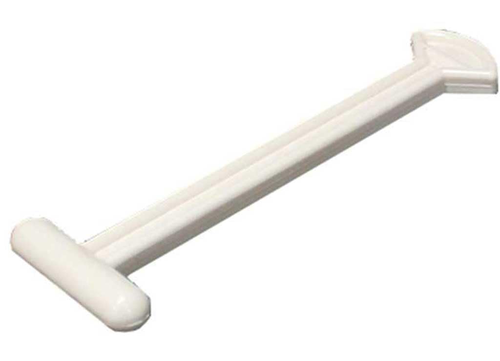 4" Polar White Composite T-Style Door Holder Lippert Components W/ 1¼" Bumper
