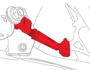 Adjustable EZ Arm Specialty Products Company Rear Toe, +/- 3.0 Degree Adjustment Range