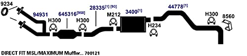 700121 AP Exhaust Products Muffler Exhaust