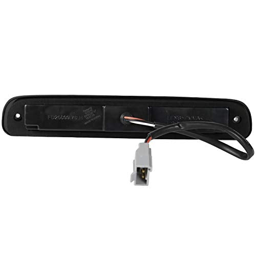 3rd Third Brake Light SPEC-D TUNING Smoke Lens Compatible with 1999-2016 Ford F-250/F-350/F-450/F-550 Super Duty, 1993-2011 Ford Ranger