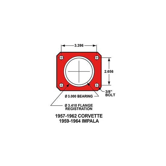 Rear Wilwood Brake Kit 57-62 Corvette Red Caliper