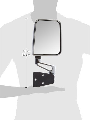 Rugged Ridge | Chrome Door Mirror, Right | 11010.06 | Fits 1987-2002 Jeep Wrangler YJ/TJ