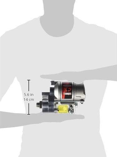 XS Torque Powermaster Starter, 4.4:1 Gear Reduction, Natural, 153 Tooth Flywheel, Straight Mount, Chevy V6 / V8, Each