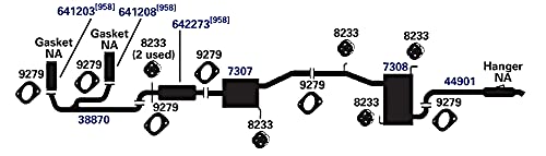 Exhaust Muffler AP Exhaust Products 7308