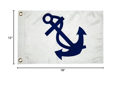 Fleet Captain TaylorMade 93079 Nylon Officer Flag, 12" x 18"
