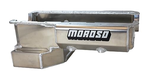 Moroso Aluminum Drag Race Oil Pan 20524, Fits Small Block Ford 351W Engines, Use w/External Wet Sump Oil Pump