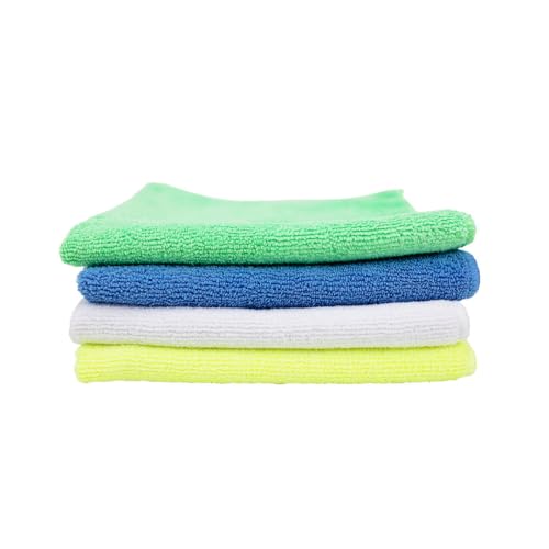 All-Purpose MaxShine Premium Microfiber Cleaning Towel - 16"x16"/40x40cm White
