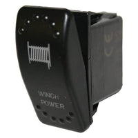 Winch Bulldog 20262- Power Rocker Switch - On/Off 5-Pin-Red