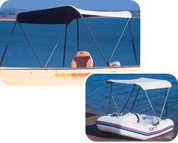 Taylor Made Products 2-Bow Bimini Boatops 62171OW Hot Shot for Small Fishing Boats & Inflatables Boating Hardware & Maintenance Supplies