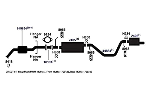 700345 AP Exhaust Products Muffler Exhaust