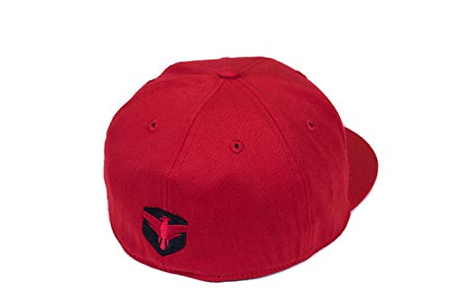 Premium Flexfit Falcon Hat Flat Visor Red - Large/XL
