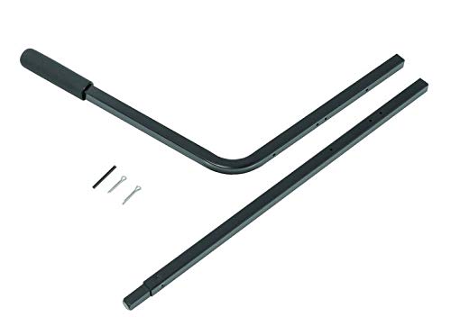 Reese Draw-Tite Replacement Part, Fifth Wheel Slider Handle Kit (Includes Latch Shaft, Handle Grip, Handle Assembly, (2) Cotter Pins 5/32 x 1, & Roll Pin 3/16 x 2), Black