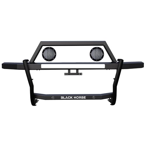 Rambler Black Horse Grille Guard Kit Modular Black Compatible with 2024-2025 Ford Ranger-RAG3F11-PLFB