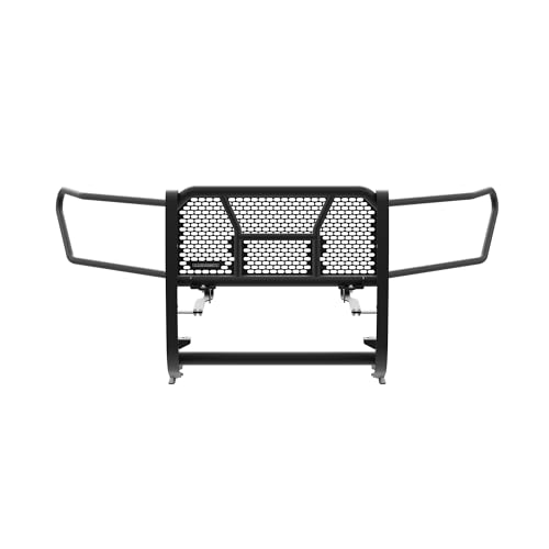 Heavy Duty Black Horse Rugged Grille Guard Modular Black Compatible with 2022-2025 GMC Sierra 1500-RU-GMSI22-B