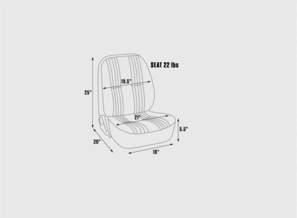ProCar 80-1400-58R by Scat Red Vinyl Racing Pro90 Low Back Recliner Right Seat