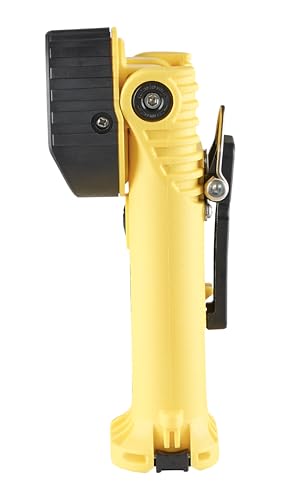 Streamlight Survivor 91810 Pivot 325-Lumen Right Angle Articulating Dual Beam Flashlight with Alkaline Batteries and Clip, Yellow