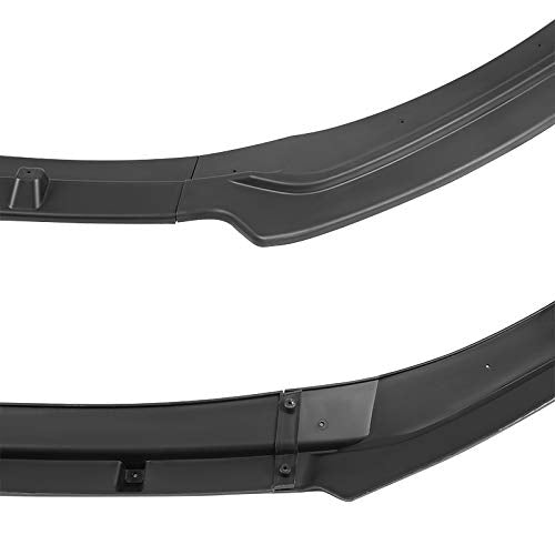 Matte Black Spec-D Tuning Front Bumper Lip Spoiler Body Kit 3PC Compatible with 2017-2018 Hyundai Elantra