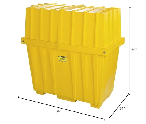 1628 Eagle High Profile Workstation with Cover, 2 Drum, 60" Width x 64" Height x 34" Depth, 220 Gallon Capacity
