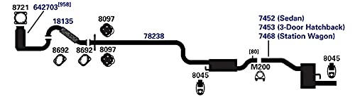 Exhaust Muffler AP Exhaust Products 7452