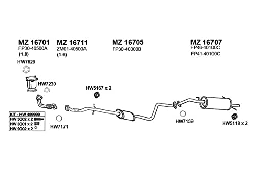 HW7171 Ansa - Exhaust Pipe Flange Gasket