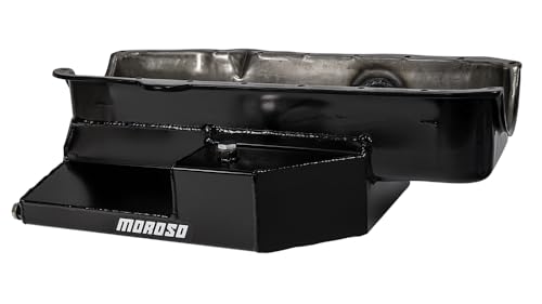 Steel Moroso Circle Track Oil Pan, Fits Pre-80 Small Block Chevy, Limited Sprints, 6.5" Depth