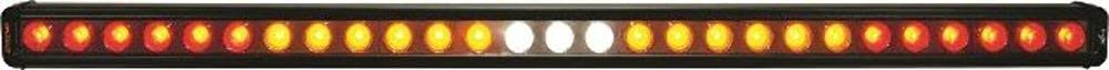 Vision X Lighting Chaser LED Light Bar 9908779 35 in. 27 Red/Amber/White/Amber/Red LEDs Single Row w/o Flasher Stock Code XIL-CBSR27NF