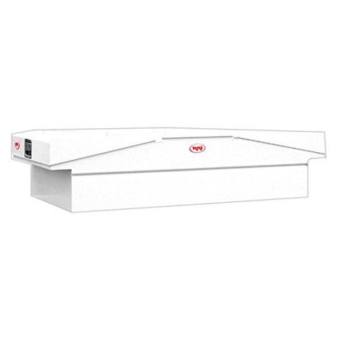 Double Lid RKI Steel Cross Box Fullsize Trucks, White