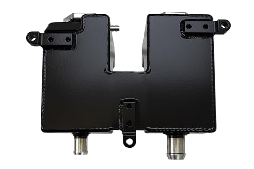 Moroso Dual 43005 Coolant/Intercooler Tank, Fits Polaris RZR w/Fox Piggyback Shock Model, Black Powder Coat Finish
