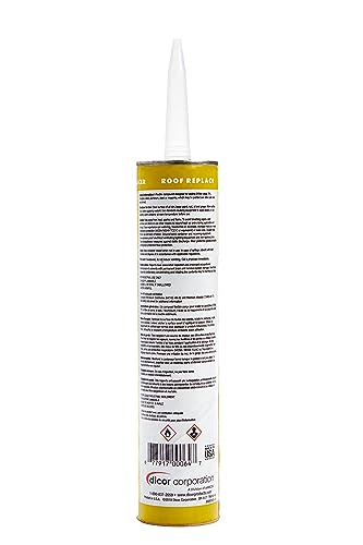 HAPS-Free Dicor 551LSD-1 Non-Leveling Lap Sealant - 10.3 Oz, Dove (Bright White), Secure, Ideal for RV Roofing, Maintenance, Repair, Appliance Application