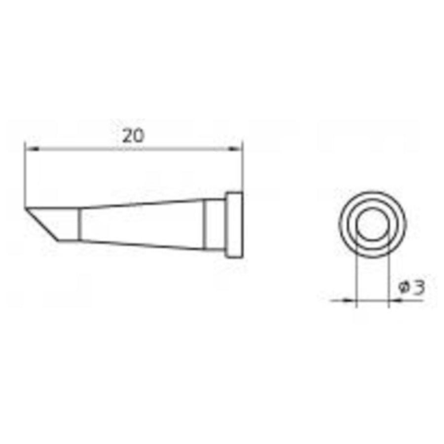 Weller Arc Welding Tip T0054440877, Black