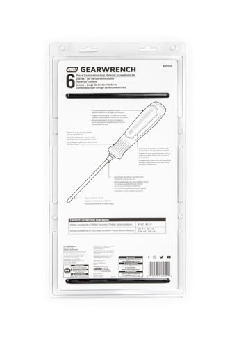 6 Pc. GEARWRENCH Phillips/Slotted Dual Material Screwdriver Set - 80050H