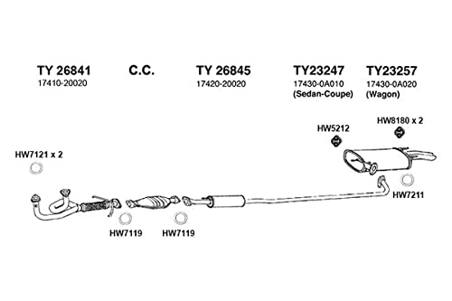 Muffler, Rear ANSA (TY23247)