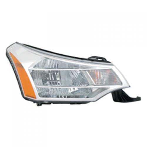 Go-Parts - Headlight for 2008-2011 Ford Focus Front Headlamp Assembly - Right (Passenger) Sedan Replacement 8S4Z 13008 E FO2503244 2009 2010