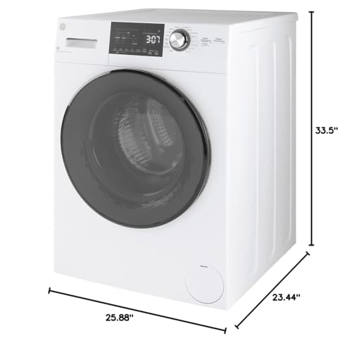 24 inch GE GFQ14ESSNWW Front Load Washer/Condenser Dryer Combo 2.4 cu. ft. Capacity