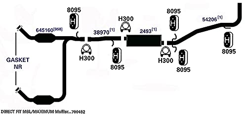 Exhaust Pipe New for E-350 Super Duty E-250 E-150