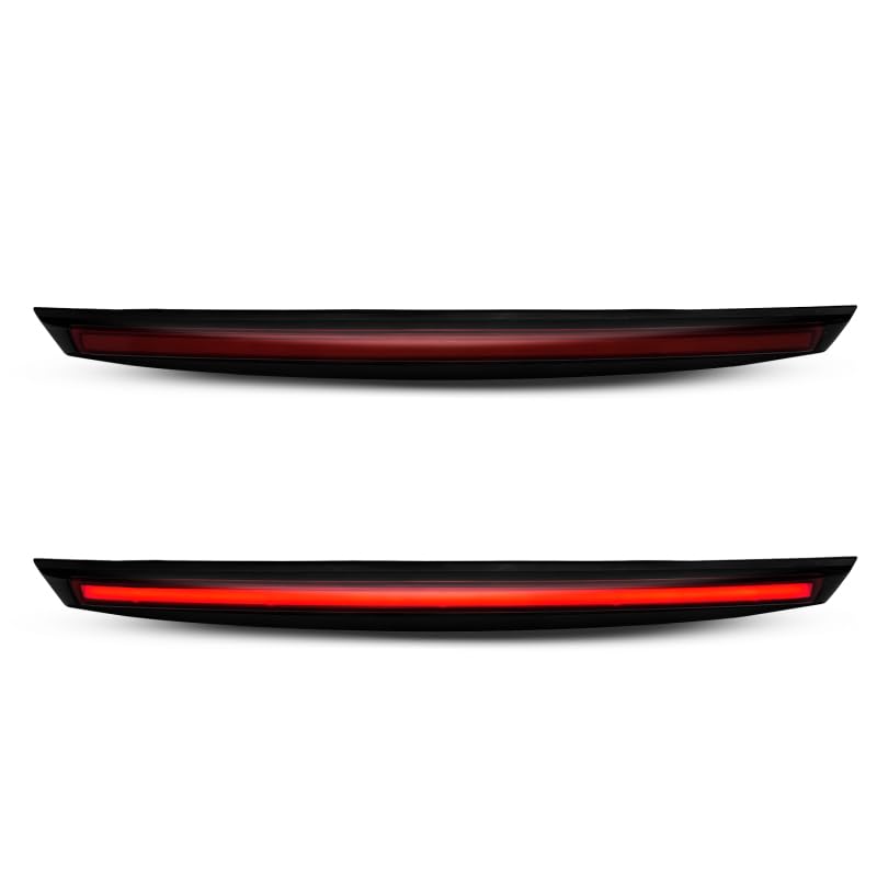 ANZO 2007-2014 Compatible with Chevrolet Suburban 1500 LED 3rd Brake Light Black Housing Smoke Lens w/Spoiler 1pc