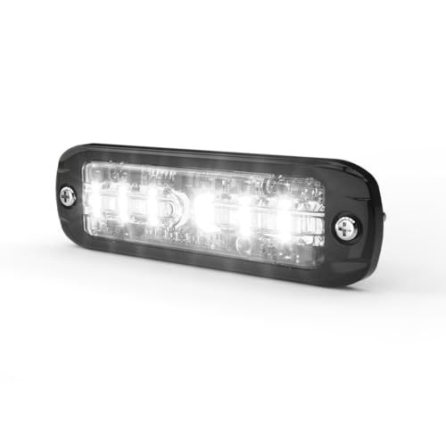 ECCO Directional ED3802AWH LED Warning Light Viz™ Series, 2 Bolt Surface Mount, 12-24V, Tri-Color Amber/White, w/HINVII™ technology