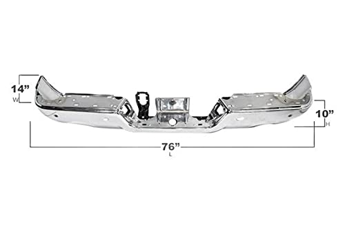 OEM Style Xtune Steel Rear Bumper (RB-DR09-DEWS-C)