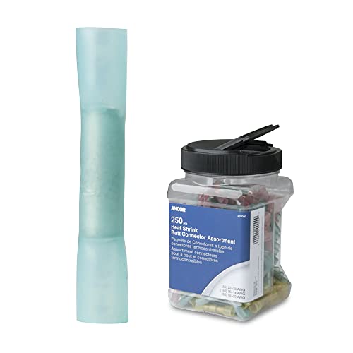 Ancor Heat Shrink Butt Connector 16-14 AWG - 250-Pieces - Jar