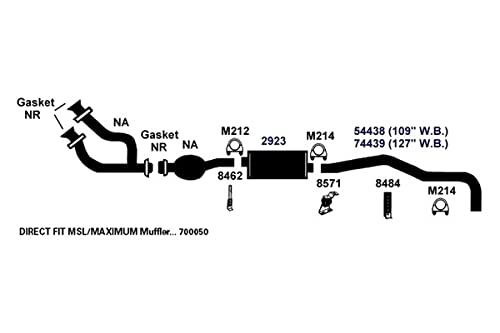 Exhaust Tail Pipe AP Exhaust Products 74439