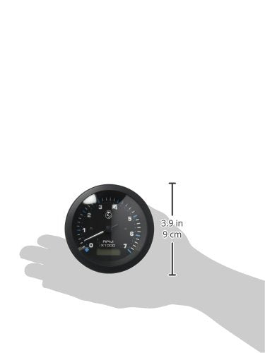 Eclipse Tachometer & Hourmeter for Gas Engine, Sierra International 0-7000 RPM Dial Range, 3"