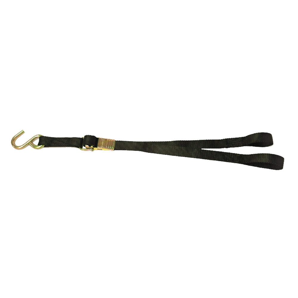 Kwik-Lok BoatBuckle Bow Tie-Down Straps with Loop End - 1"x3' 1200lbs Break Strength, Boat Tie Down Straps to Trailer, Bow Safety Strap for Boat Trailers, Adjustable Zinc-coated Steel Buckle