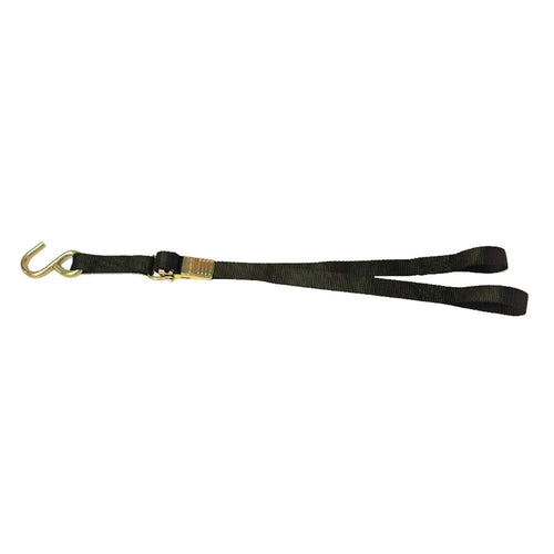 Kwik-Lok BoatBuckle Bow Tie-Down Straps with Loop End - 1"x3' 1200lbs Break Strength, Boat Tie Down Straps to Trailer, Bow Safety Strap for Boat Trailers, Adjustable Zinc-coated Steel Buckle