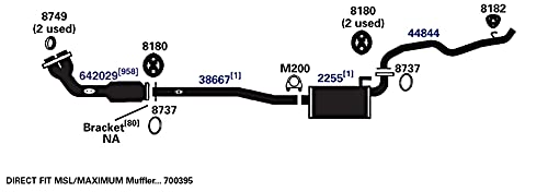 Exhaust Muffler AP Exhaust Products 2255